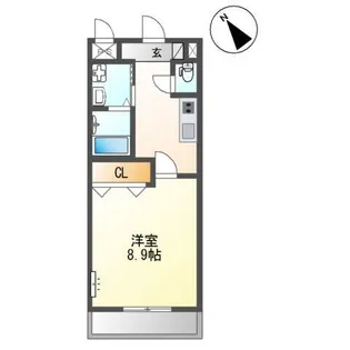 ラ グリシーヌ【1階】の間取り