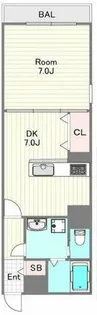 FUKUE BLD 松ヶ枝町【3階】の間取り