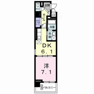 シカタ シャンブレットⅡ【4階】の間取り