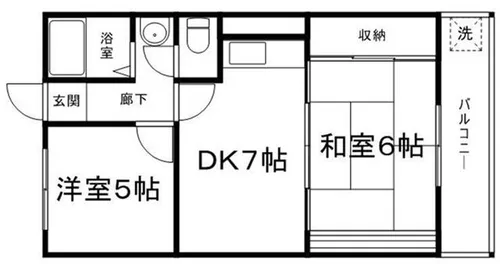 グリーン北条【301号室】の間取り