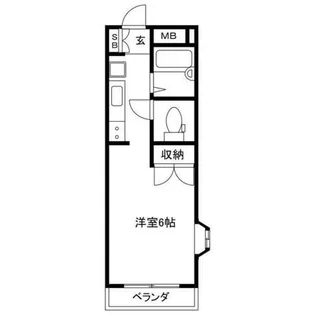 ジュネス船橋【602号室】の間取り