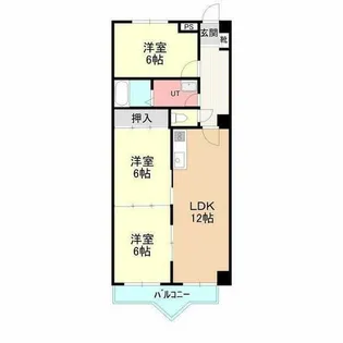 パスウェイ677壱番館【E208号室】の間取り