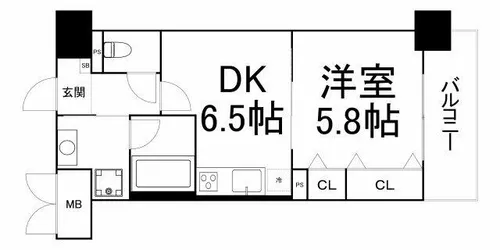 大阪府大阪市生野区新今里2丁目【マンション】の間取り