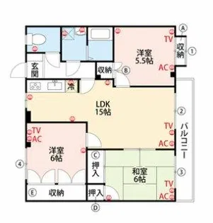 プレジールハイツⅡ【202号室】の間取り