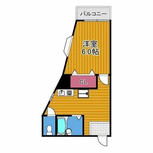 YTSマンション碓井【2階】の間取り