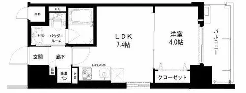 La CASA京橋【7階】の間取り