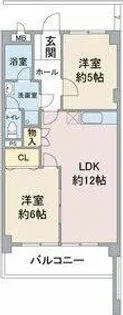 グリーンシティ瑞穂【1階】の間取り