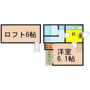 エスポワール六番町【1階】の間取り