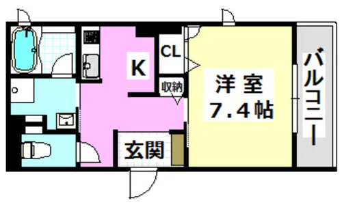 ノース・アルカディアⅡ【201号室】の間取り