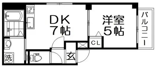 Parks枚方【4階】の間取り