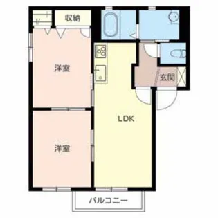 シャーメゾン桜【A201号室】の間取り