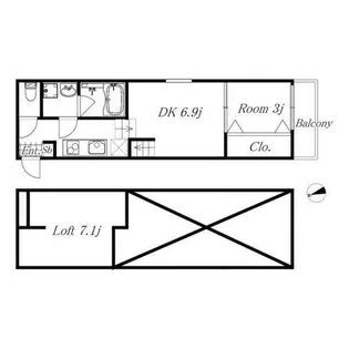 FAMILY STAGE堀田(ファミリーステージ堀田)【2階】の間取り