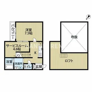 マンダリン吉塚【2階】の間取り