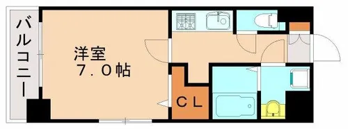 レジデンシャルヒルズデュオスタイル【9階】の間取り