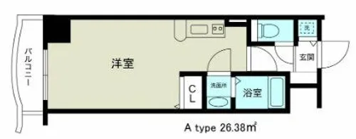 ノルデンタワー新大阪【310号室】の間取り