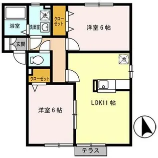 エーデルハイム A【1階】の間取り