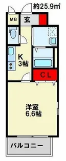 MDIミルファルコ下曽根駅前【305号室】の間取り