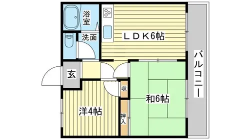 ハイツヴァンサンカン【2階】の間取り