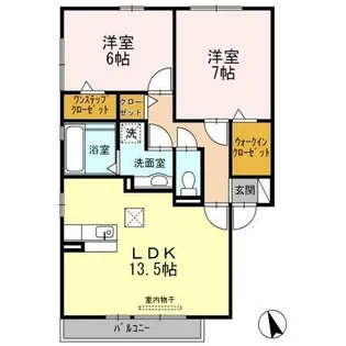 アルモニー【102号室】の間取り