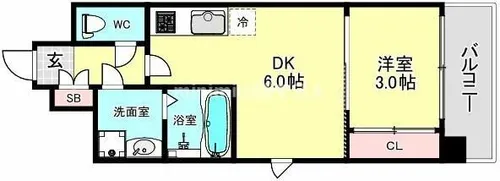 レジュールアッシュ アーバンリッシュ【4階】の間取り