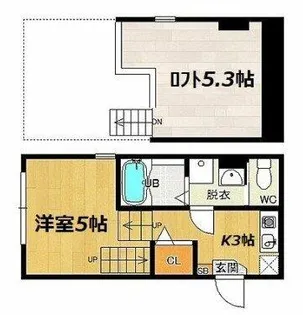 クラウドガーデン吉塚【1階】の間取り