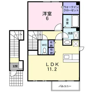 メゾンカルムⅠ【203号室】の間取り