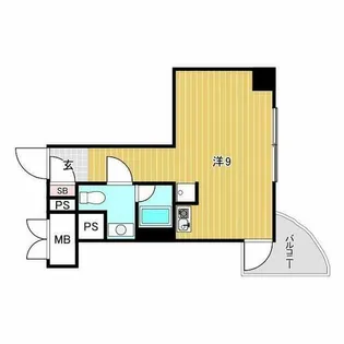 インター・フェルティR2甲子園【4階】の間取り