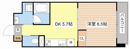 R-ⅢCourt【702号室】の間取り