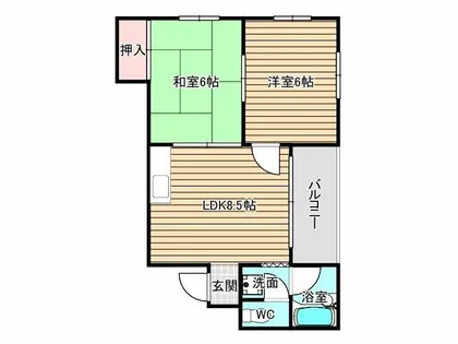 プチメゾン【2階】の間取り