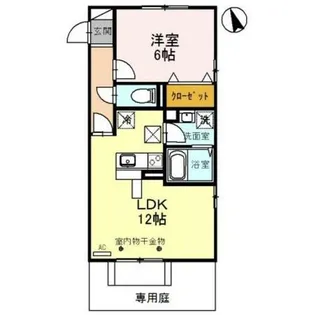 兵庫県神戸市西区伊川谷町長坂【アパート】の間取り