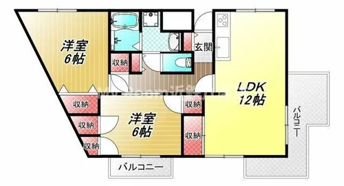カサクレスト【2階】の間取り