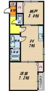第2コニシハイツ【1階】の間取り