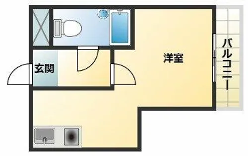 グロー平野【7階】の間取り