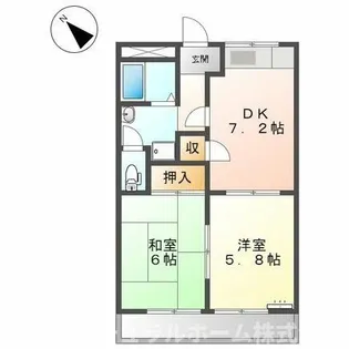 レジデンス伊藤【00106号室】の間取り