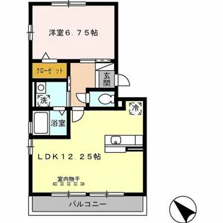 ラ・フルールA棟【105号室】の間取り