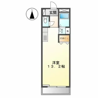 ヴィサージュ東森岡【2階】の間取り