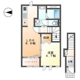 La Nord.【2階】の間取り