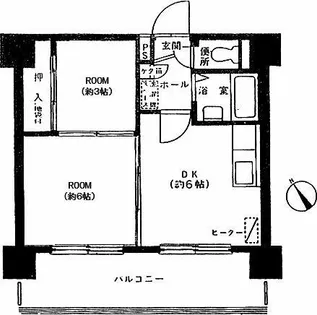 コスモレジデンス【8階】の間取り