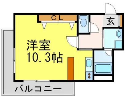 レグルス桜夙川【203号室】の間取り