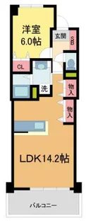 サンフォリア甲子園【3階】の間取り