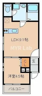 福岡県福岡市博多区相生町2丁目【アパート】の間取り