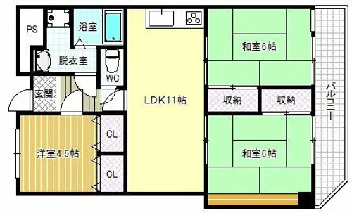 HOUSE車じ【1階】の間取り