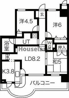 セレッソコート和歌山アクロス【6階】の間取り