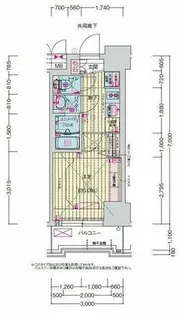 プレサンス高畑ルミア【5階】の間取り