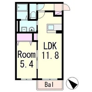 滋賀県栗東市下戸山【マンション】の間取り