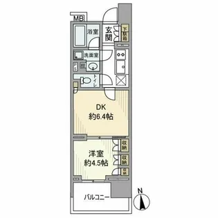 オープンレジデンシア名古屋駅 THE COURT【9階】の間取り