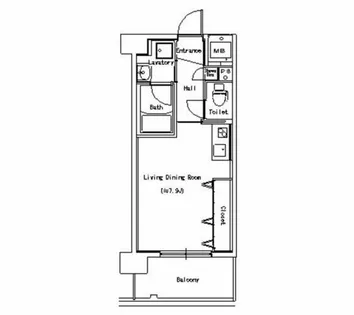 エスポアール泉【8階】の間取り