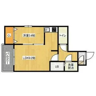 シェリム新瑞橋サウス【1階】の間取り