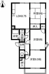 アムール美絵A【201号室】の間取り
