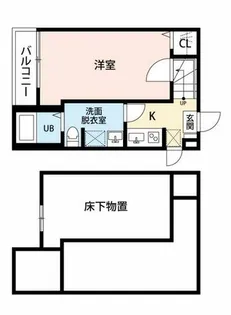 グランショア千代【1階】の間取り